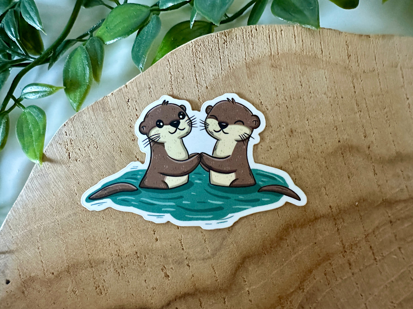 Otter Freunden Aufkleber