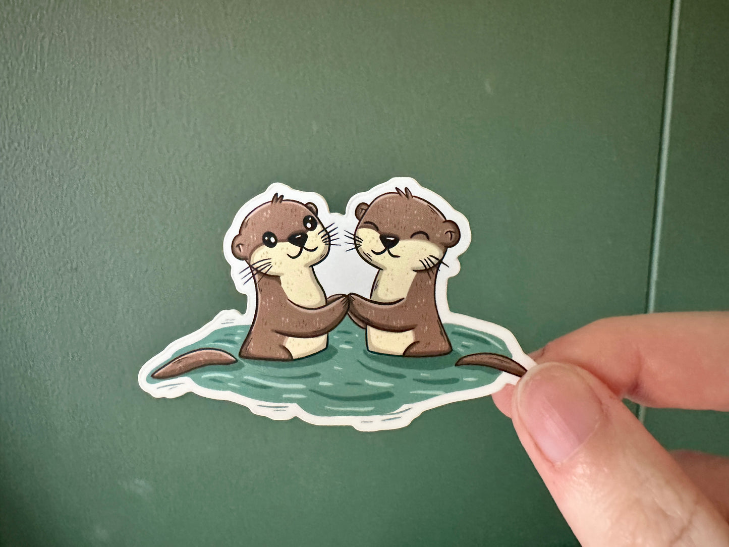 Otter Freunden Aufkleber