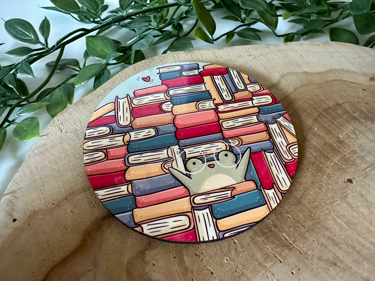 Frog Book Stack Coaster