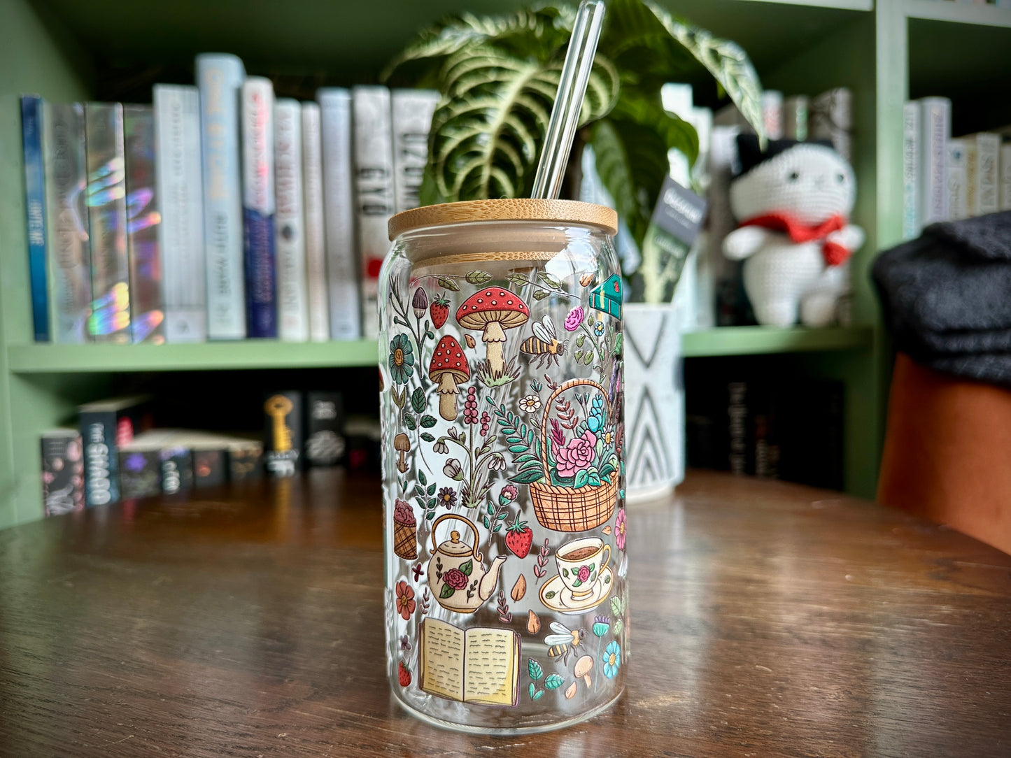 Cottage Core Glass Tumbler