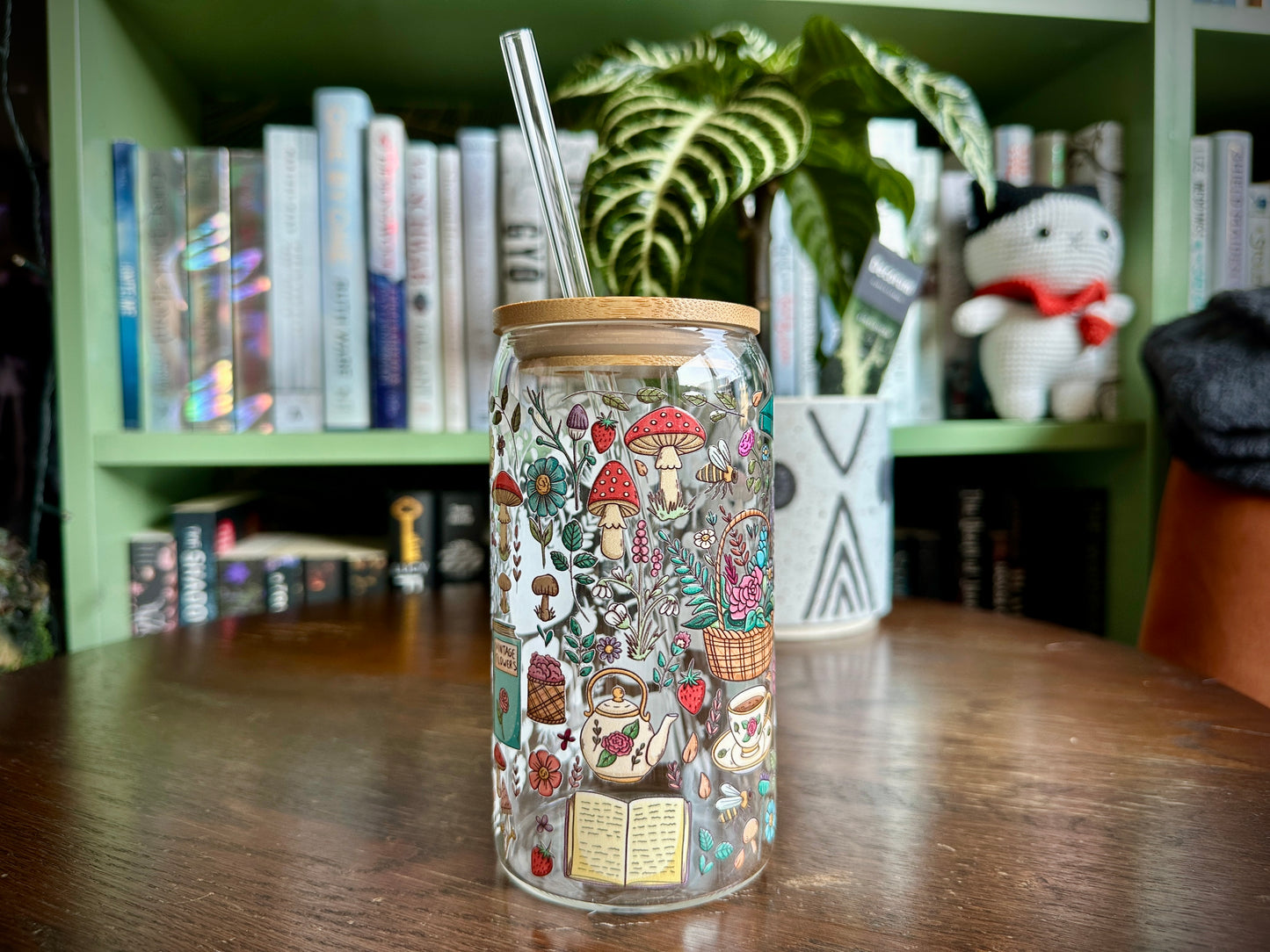Cottage Core Glass Tumbler