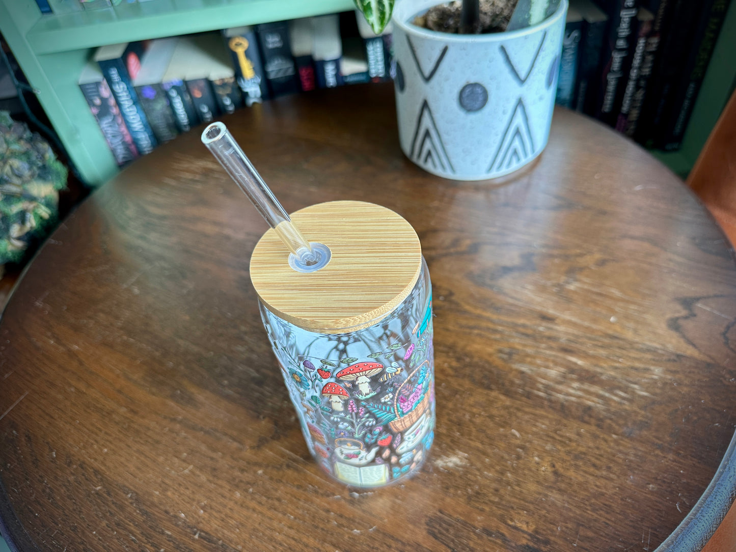 Cottage Core Glass Tumbler