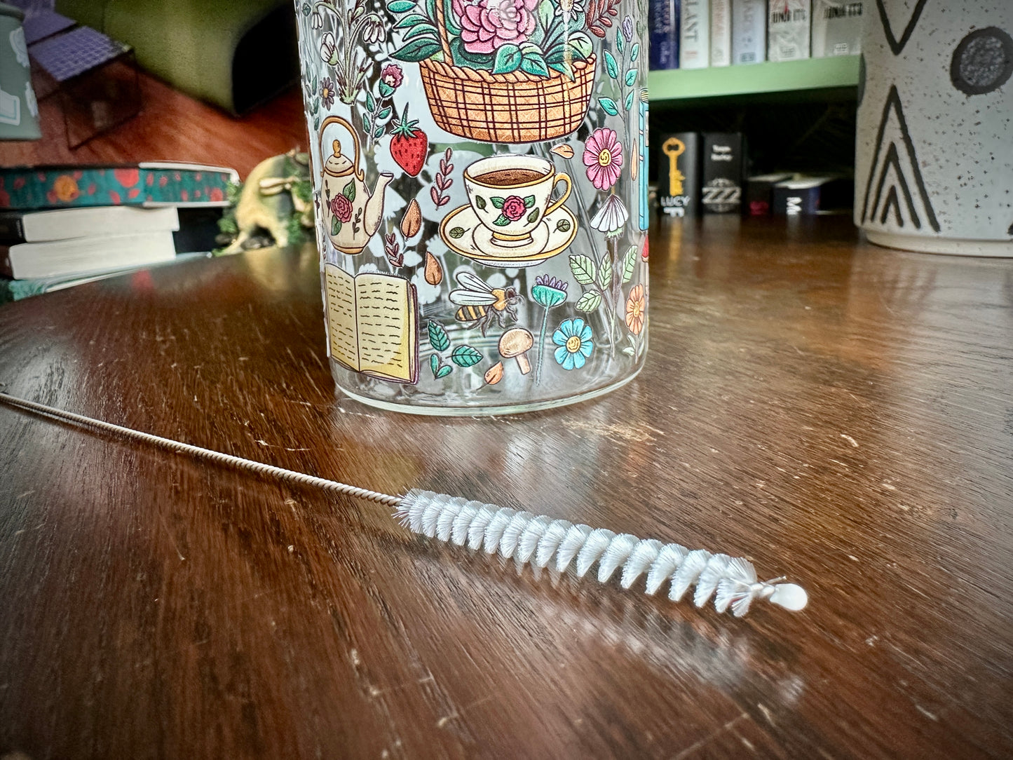 Cottage Core Glass Tumbler