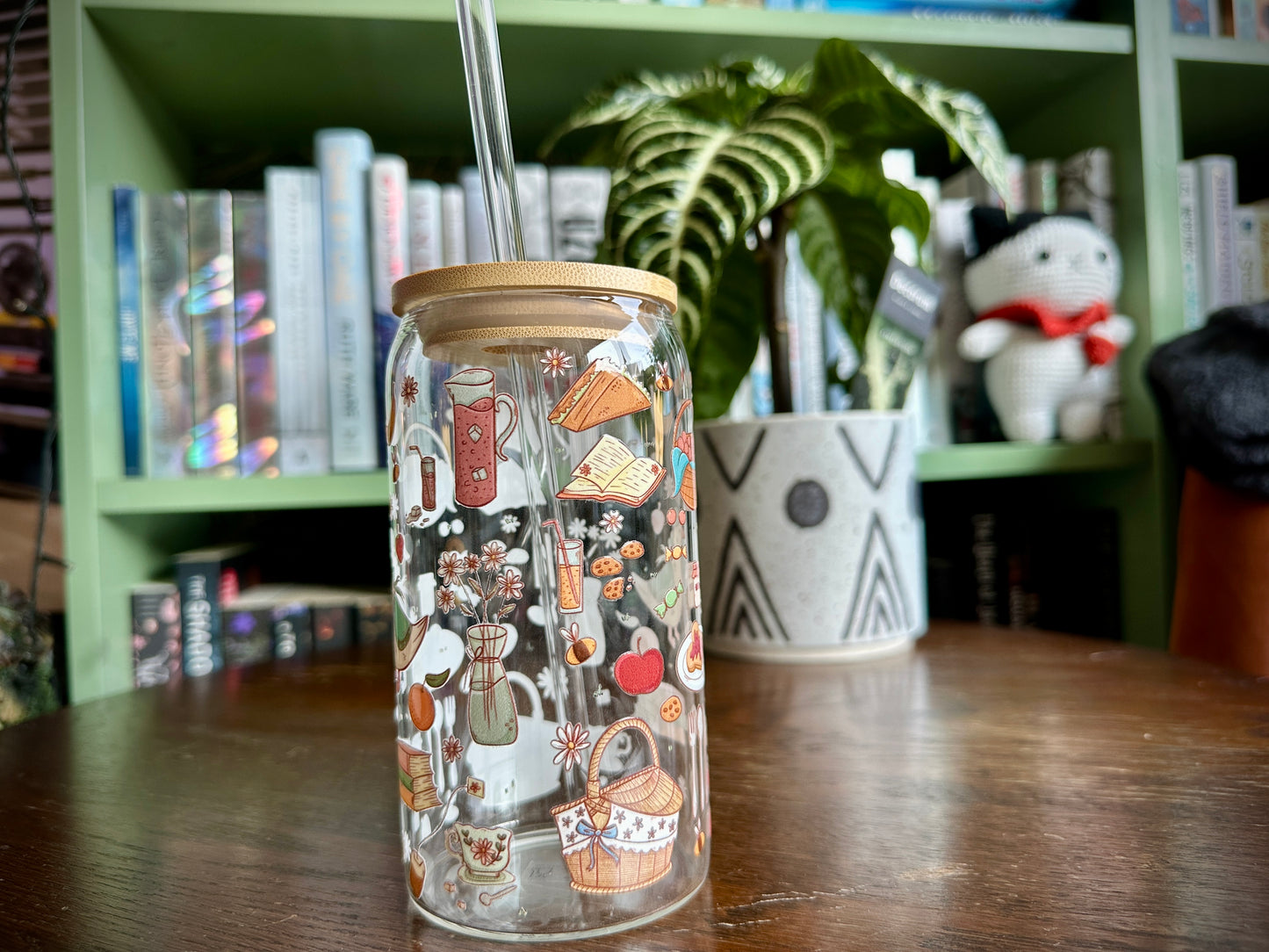 Cottage Core Picnic Gobelet en verre