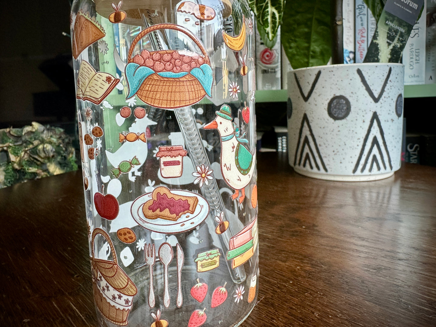 Cottage Core Picnic Gobelet en verre