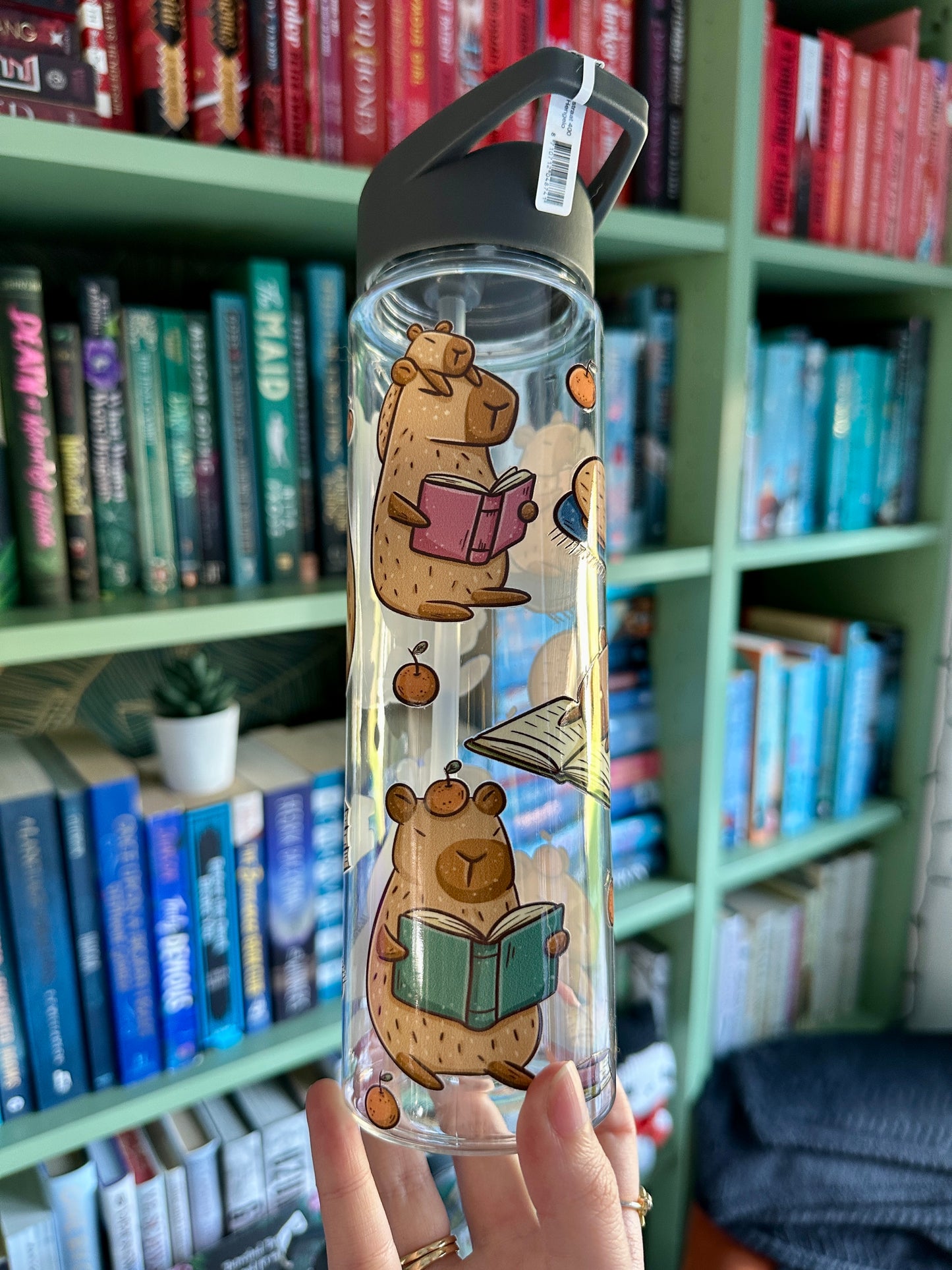 Reading Capybaras Water Bottle