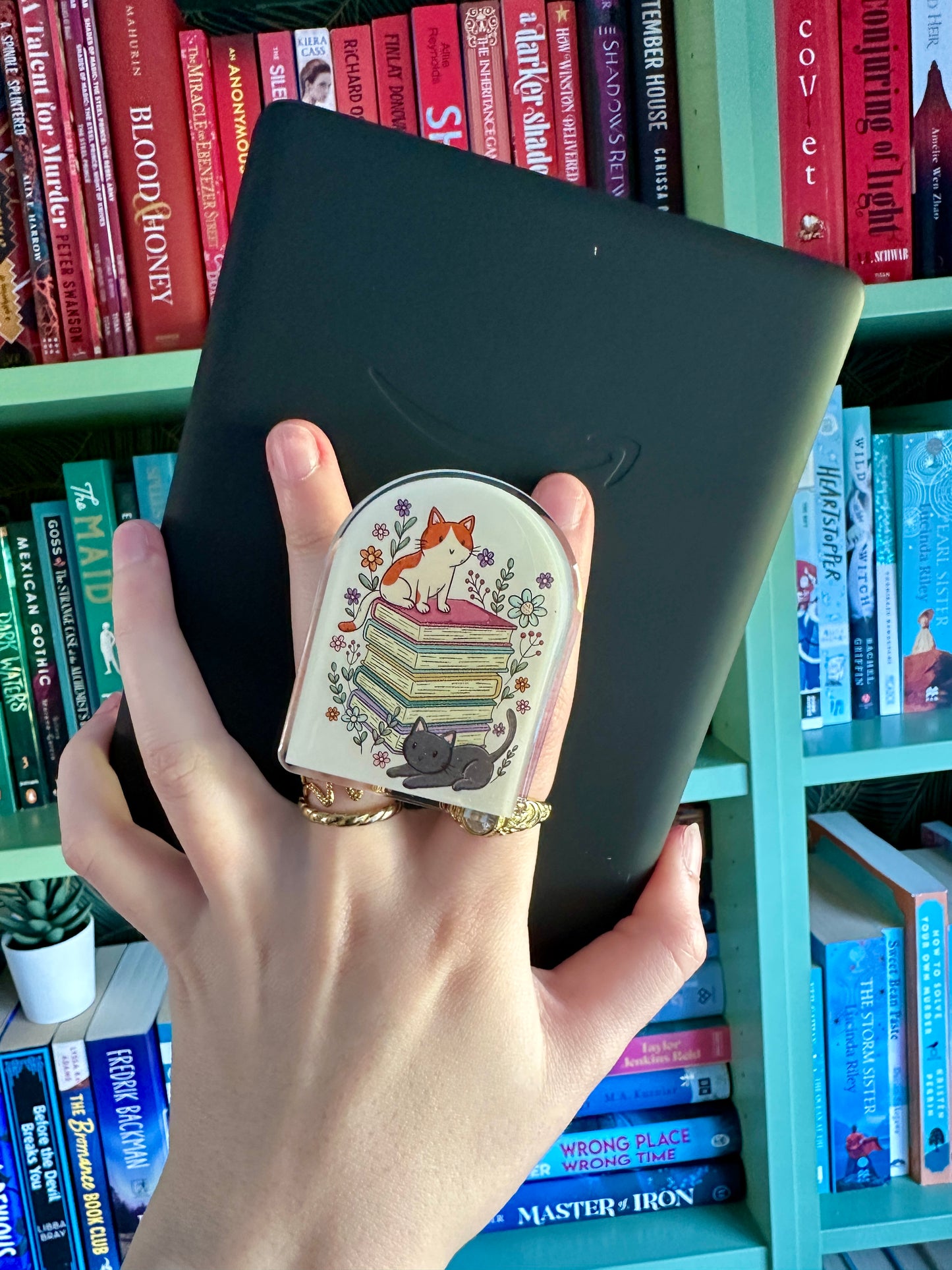 Cats & Books E-Reader / Phone Grip