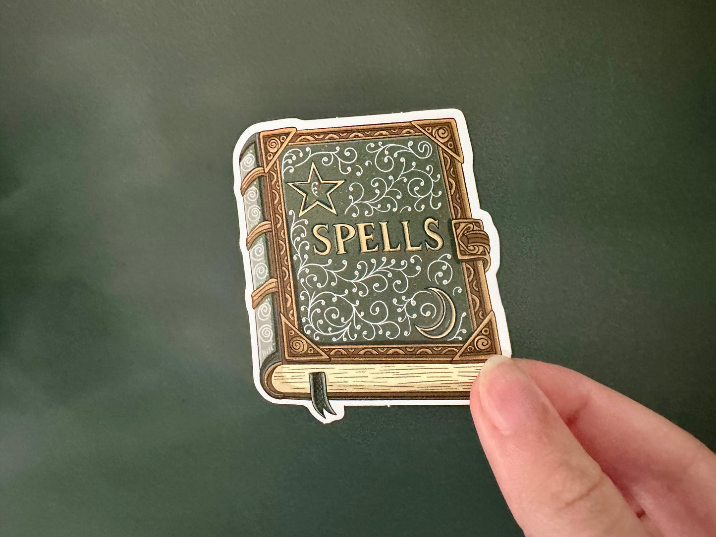 Book of Spells Die Cut Sticker