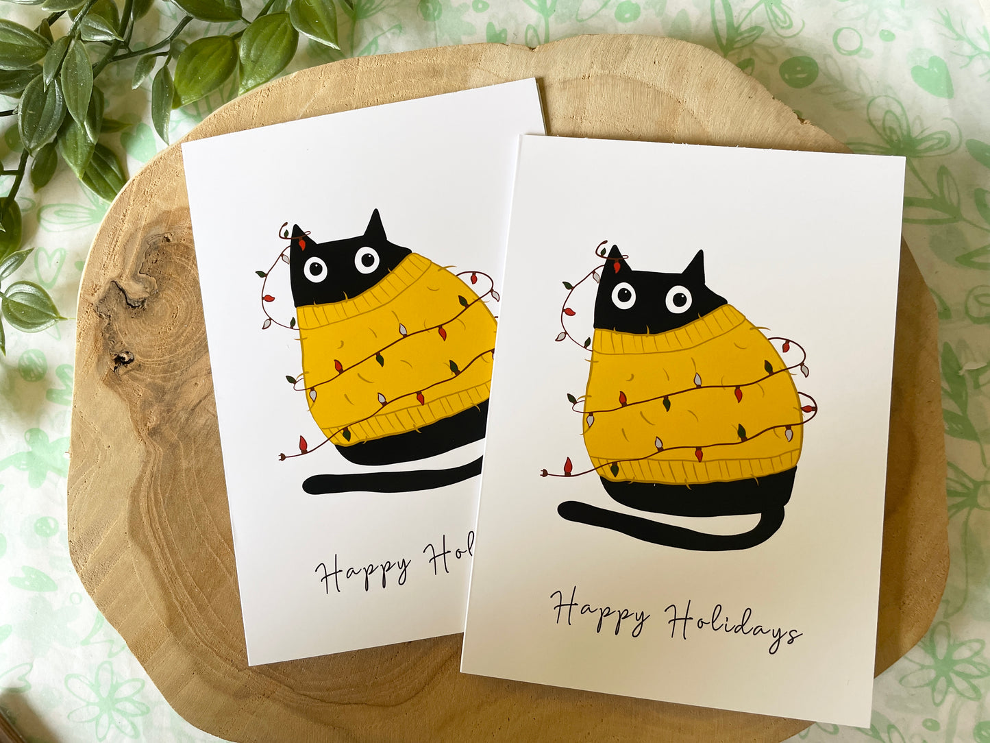 Cartes de Noël de Chonky Cat