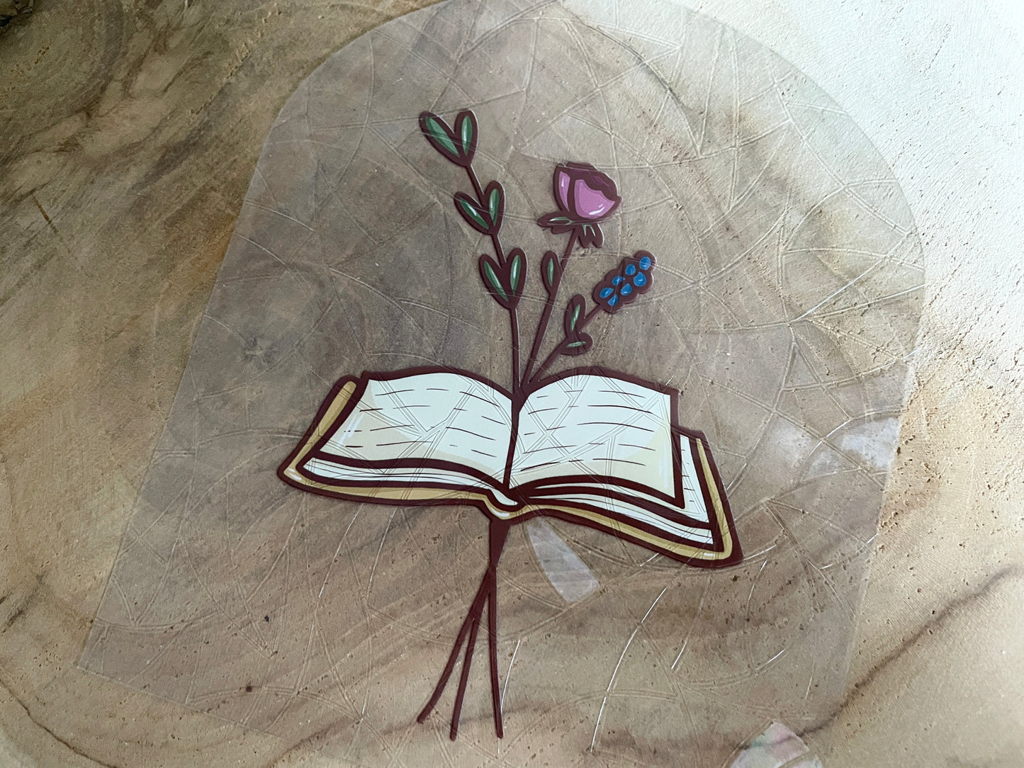 Buch- und Blumen-Sonnenfänger
