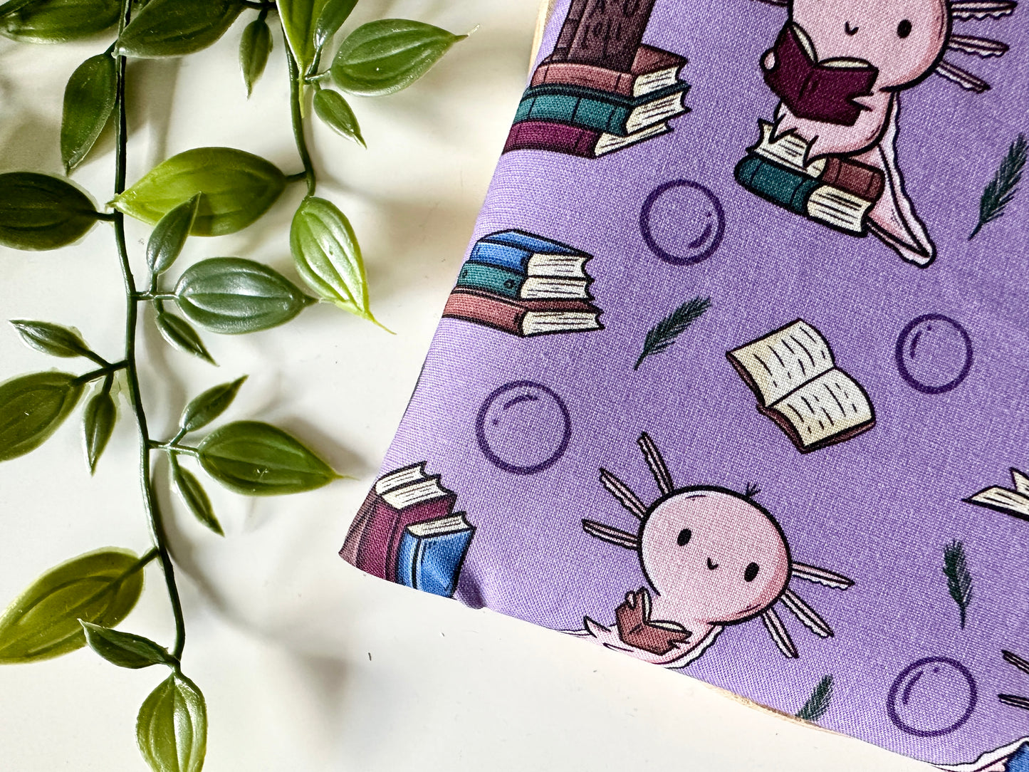 Axolotls Reading Booksleeve (Own Design)