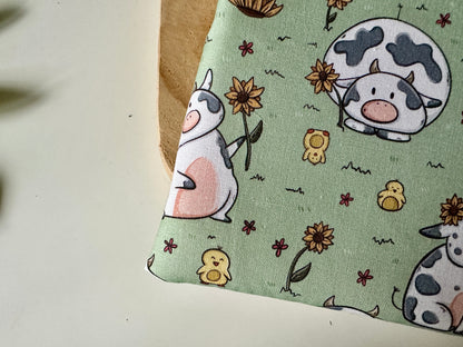 Cows & Sunflowers Booksleeve (Own Design)