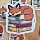 Sleepy Fox Die Cut Sticker