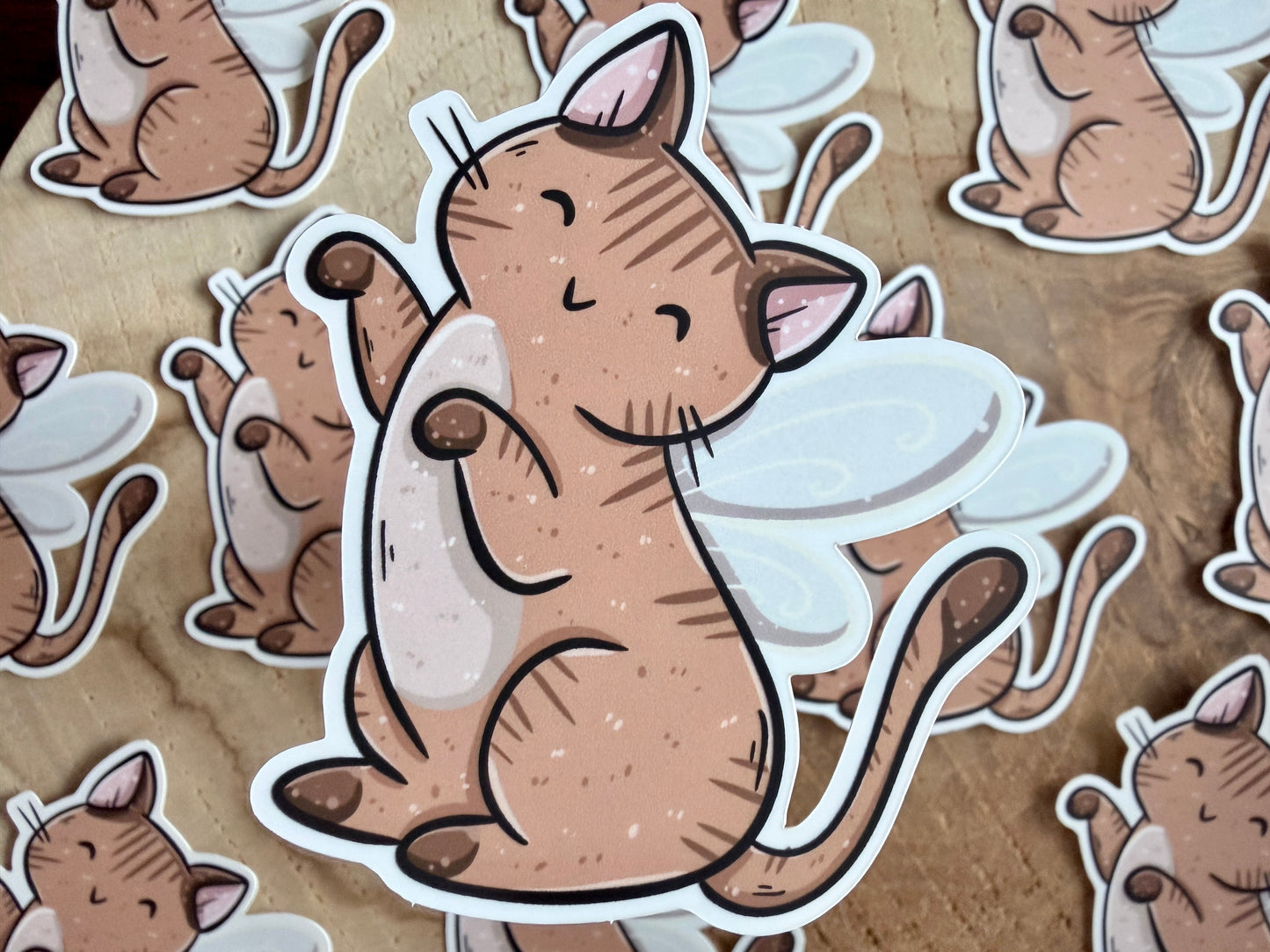 Fairy Cat Die Cut Sticker