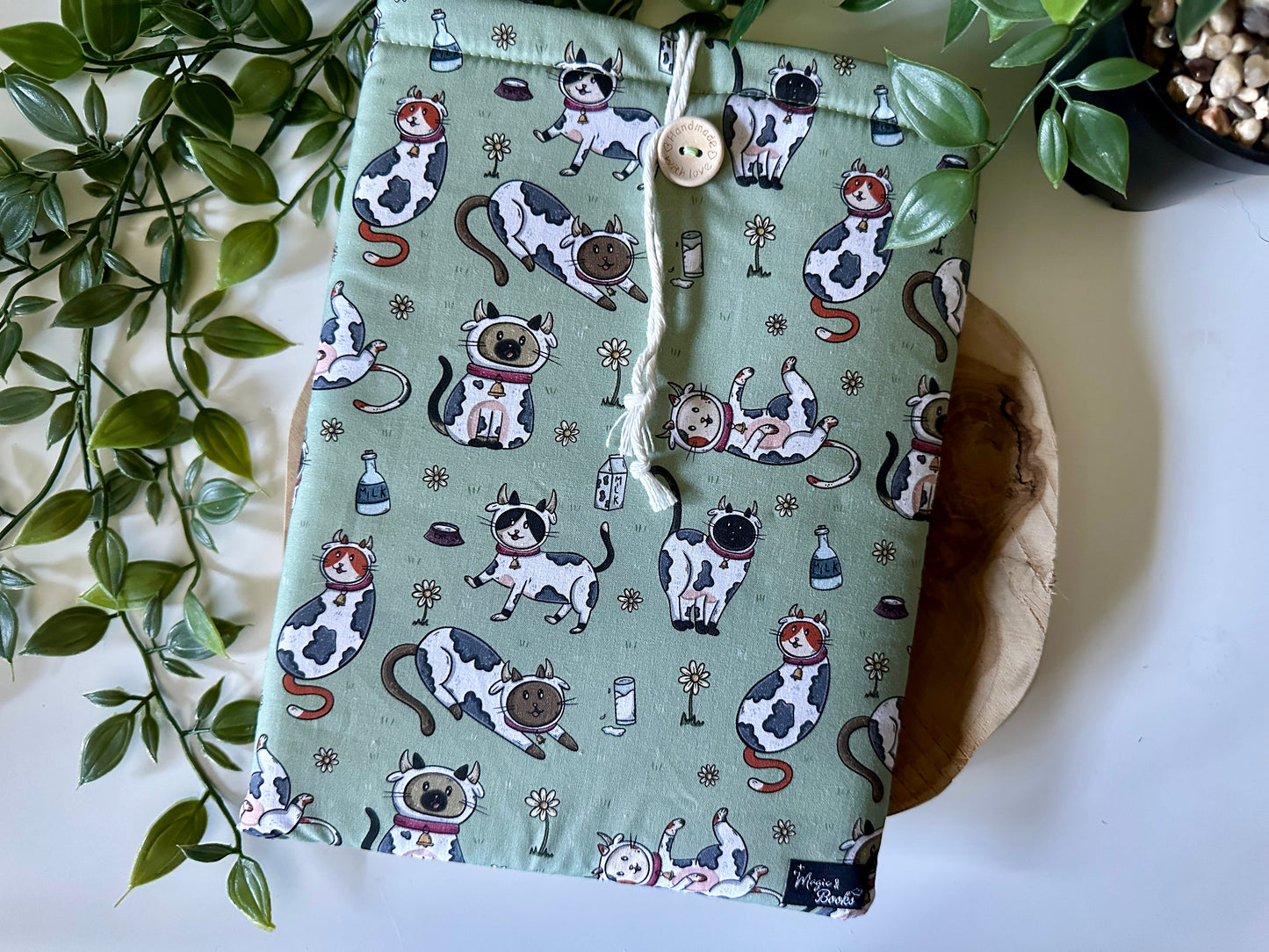 Cats in Cow Suits Booksleeve (Own Design)