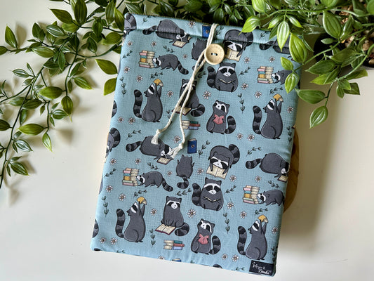 XL Reading Raccoons Booksleeve (Own Design) (LIMITED EDITION)