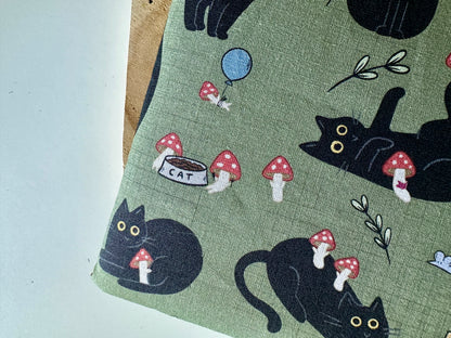 Cats & Mushrooms Booksleeve (Own Design) (LIMITED EDITION)