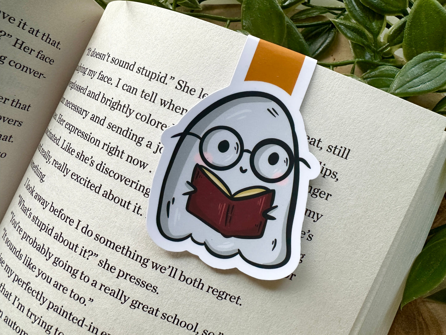 Reading Ghost Magnetic Bookmark