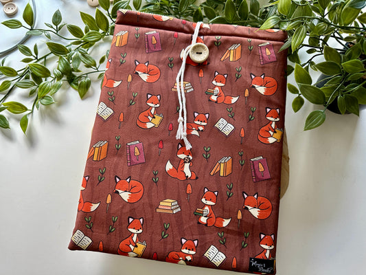 XL Reading Foxes Booksleeve (Own Design) (LIMITED EDITION)