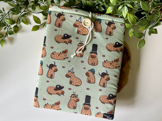 XL Capybaras in Hats Booksleeve (Own Design) (LIMITED EDITION)