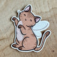 Fairy Cat Die Cut Sticker