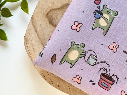 Froggie Learns Plant Care (Purple) E-Reader Sleeve (Own Design) (LIMITED EDITION)