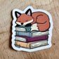 Sleepy Fox Die Cut Sticker