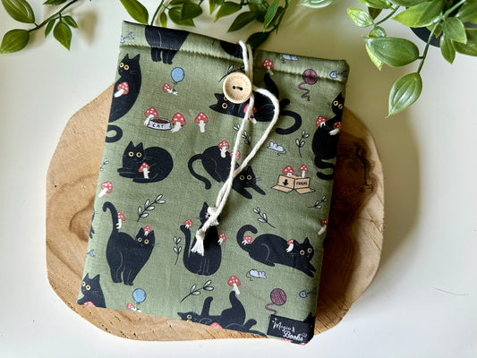 Cats & Mushrooms E-Reader Sleeve (Own Design)