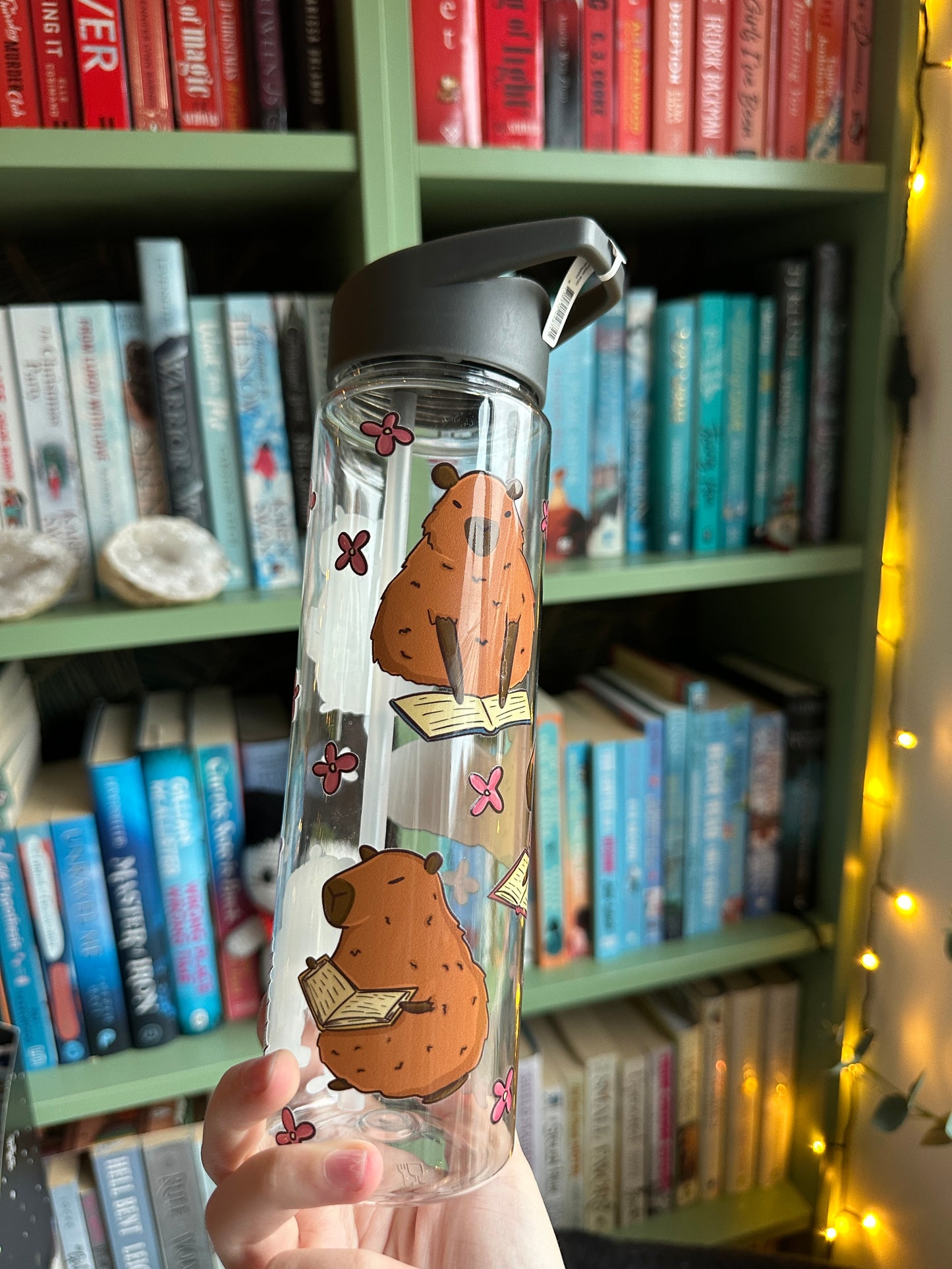 Capybara & Books Wasserflasche