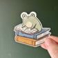 Froggie & Books Die Cut Sticker