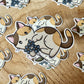 Autocollant Chat et fleur Die Cut