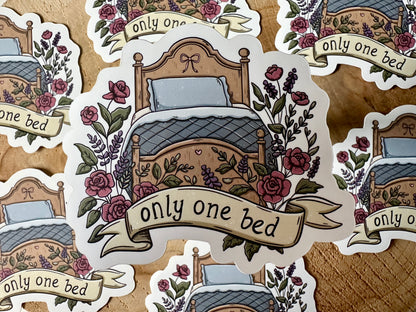 Only one bed Aufkleber