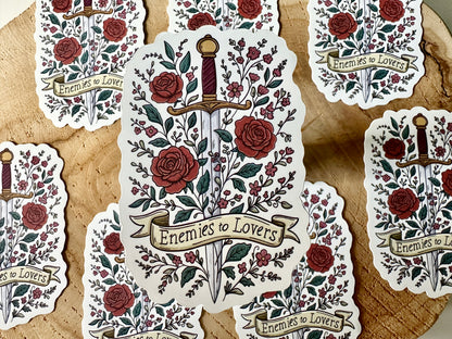Enemies to Lovers Die Cut Sticker