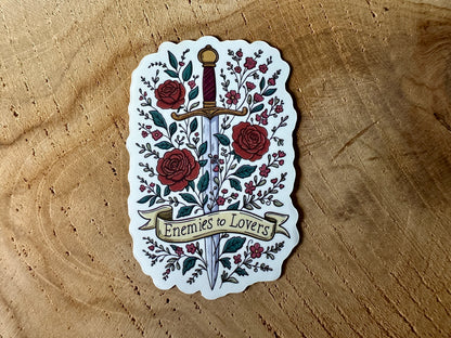 Enemies to Lovers Die Cut Sticker