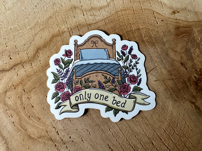 Only one bed Aufkleber