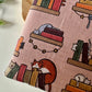 Cats in the Library Housse de Livre (Design personnel)