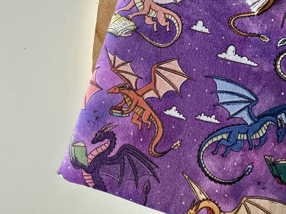 XL Flying Dragons Buchhülle (Eigenes Design)