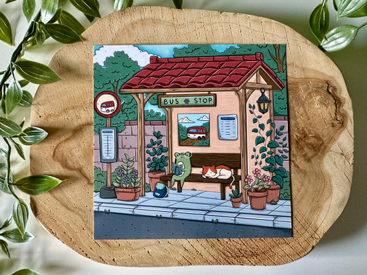 Carte postale : Bus Stop