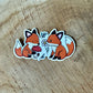 Autocollant Renard bebe Die Cut