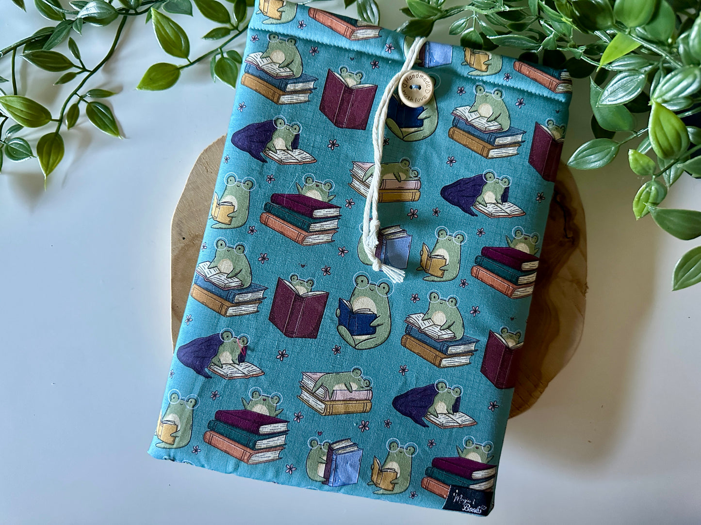 Froggie & Books Housse de Livre (Design personnel)