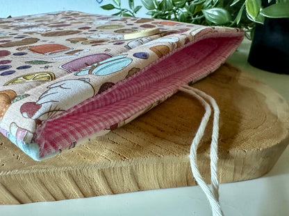 XL Bunnies & Baked Goods Booksleeve (Own Design)