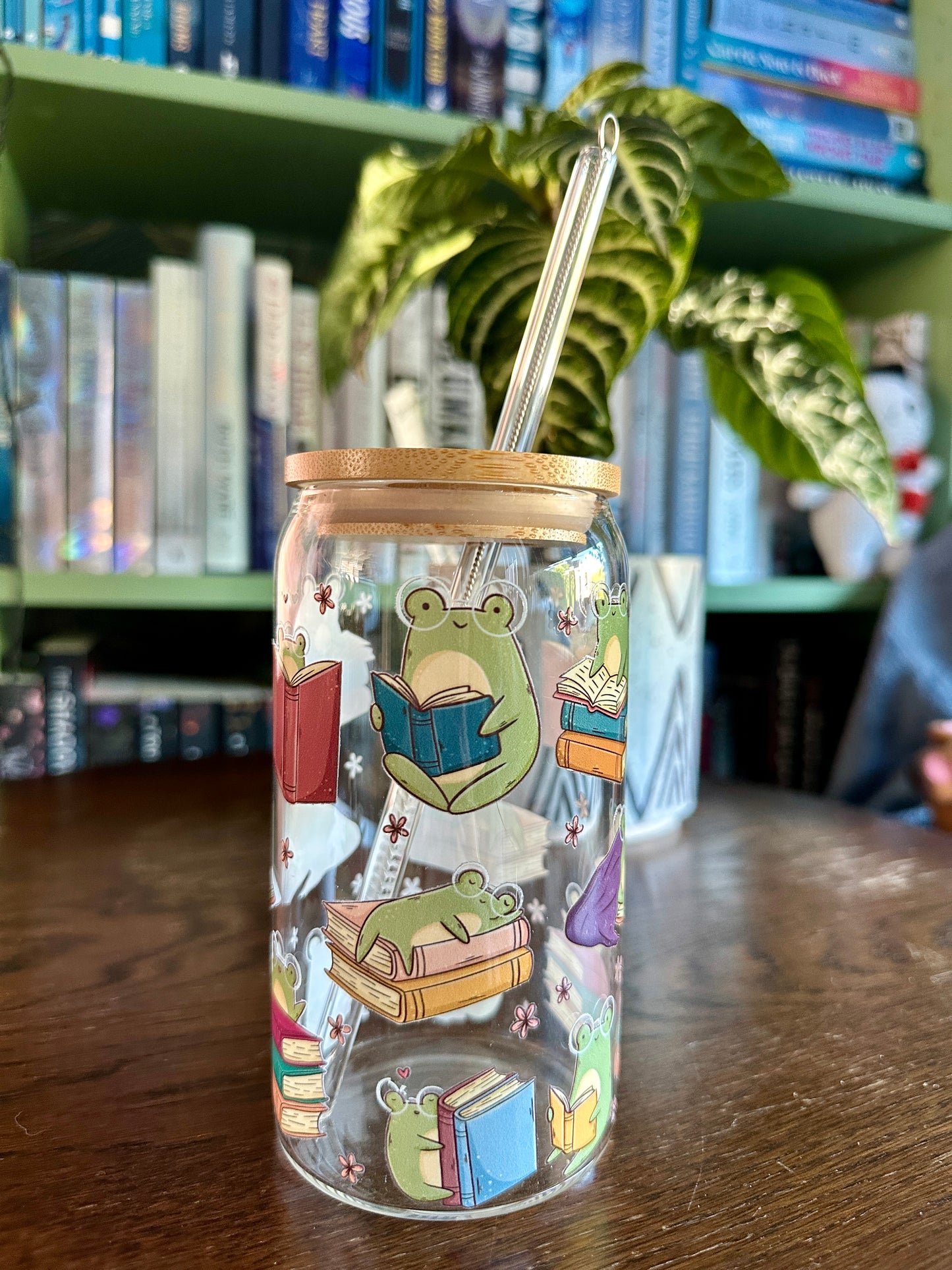 Froggie & Books Glazen Tumbler 