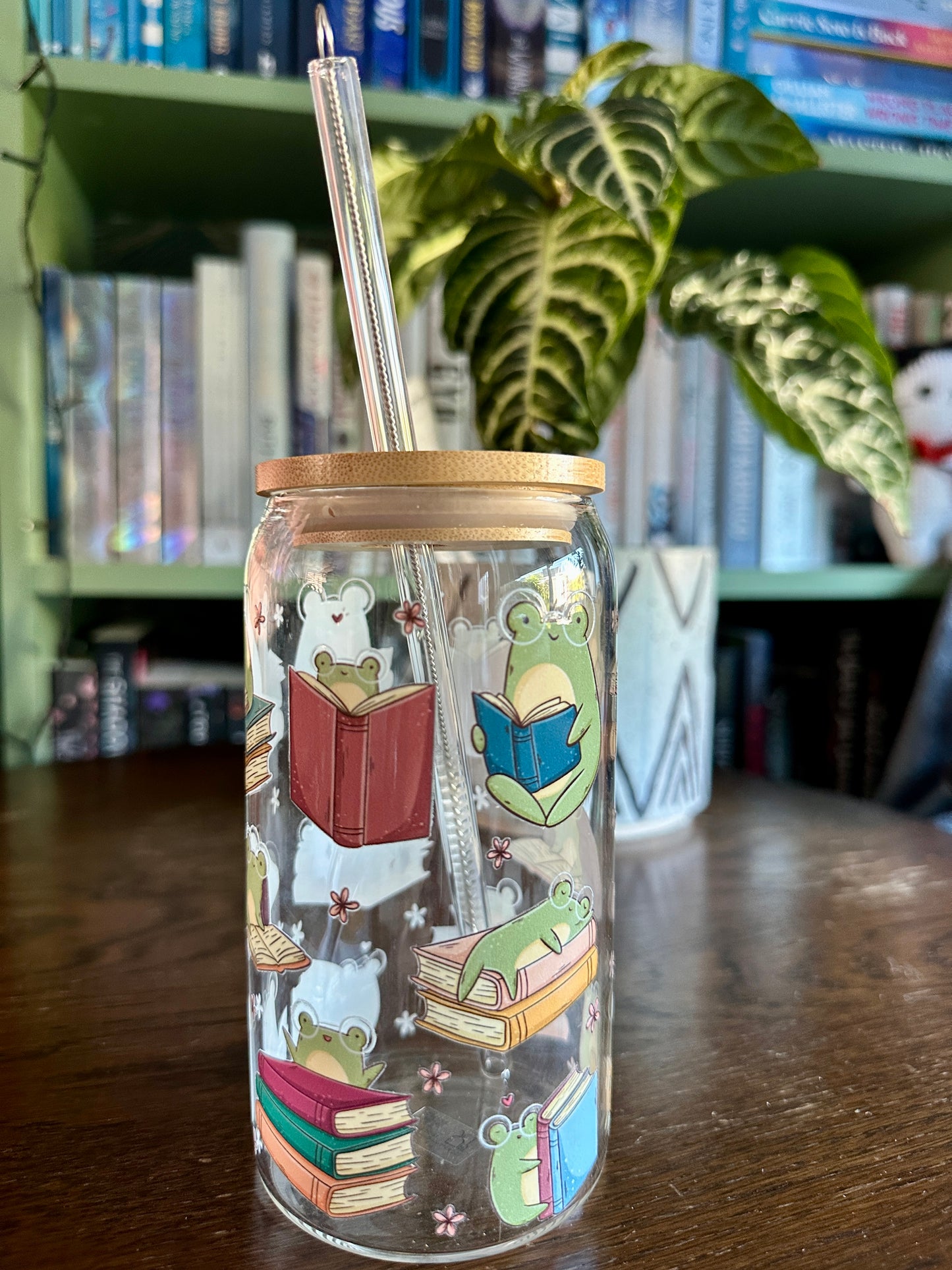 Froggie & Books Glazen Tumbler 