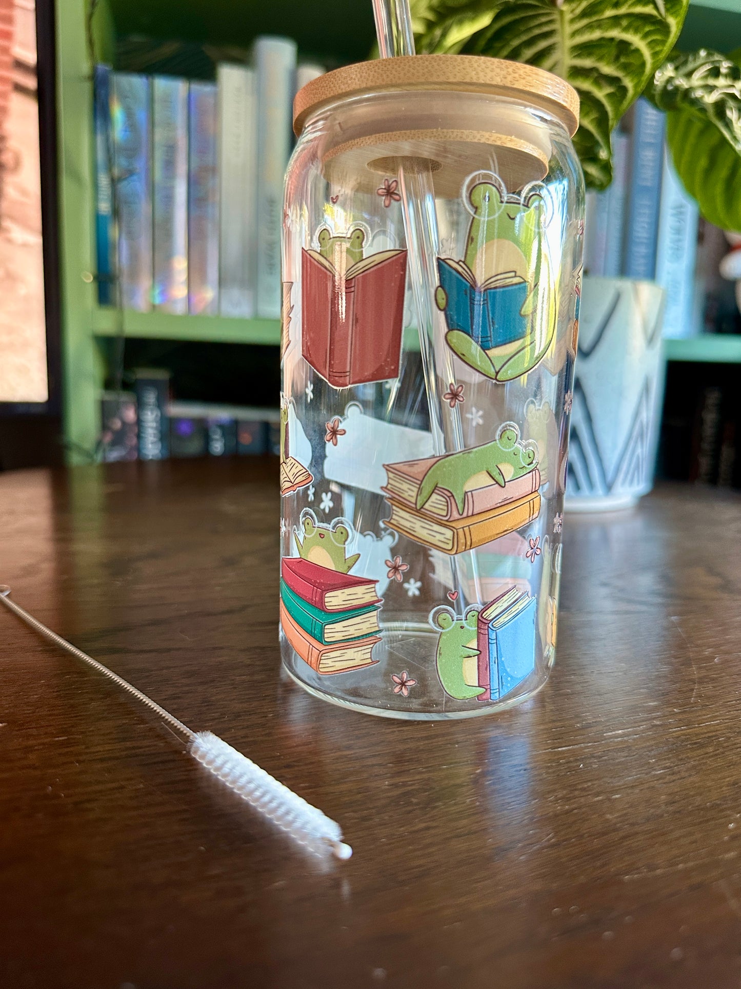 Froggie & Books Glazen Tumbler 