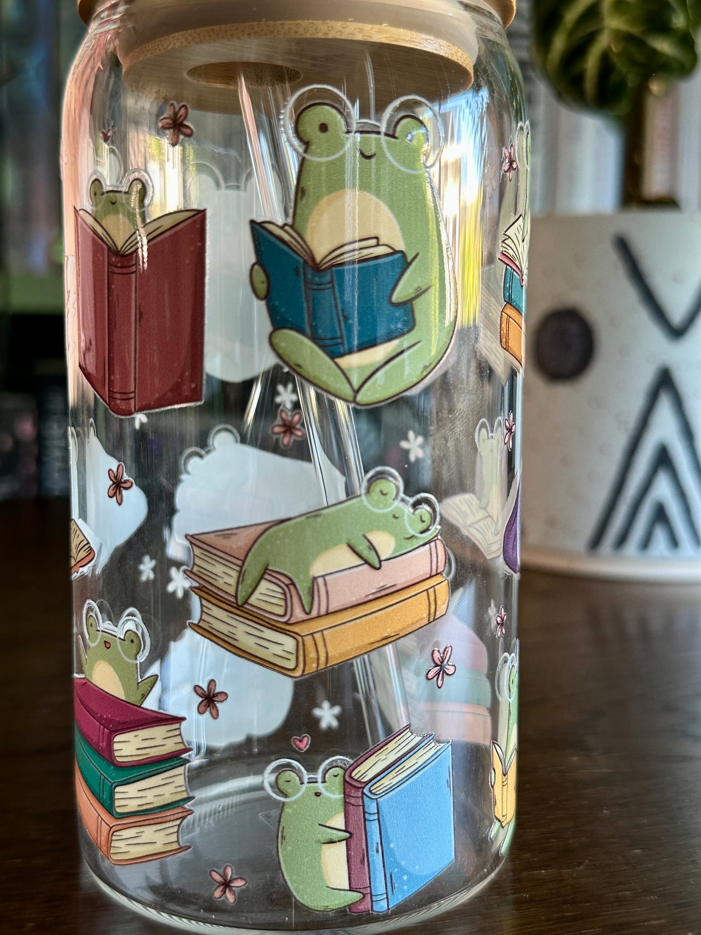 Froggie & Books Glazen Tumbler 