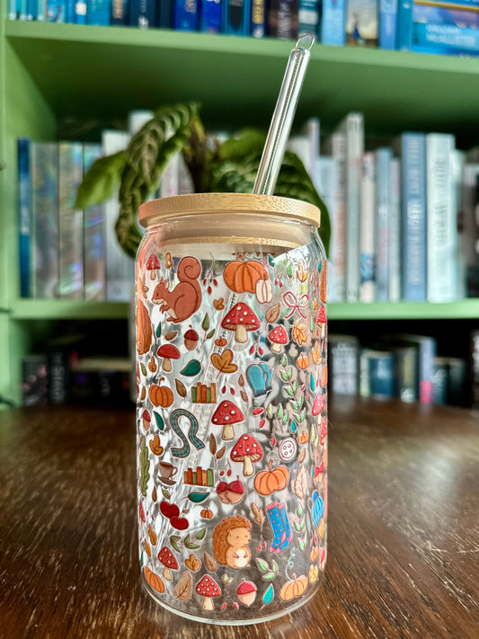 Autumnal Glass Tumbler