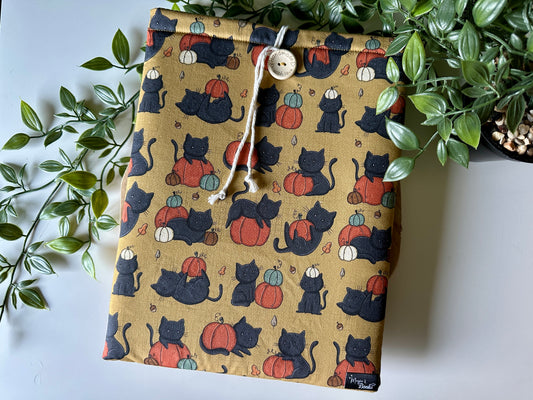 XL Black Cats & Pumpkins Boekenhoes (Eigen Ontwerp)