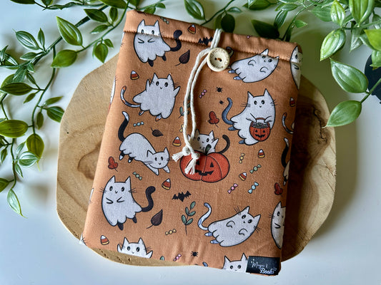 Housse de lecteur E-Reader Ghost Cat (design personnel)