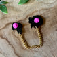 Fox & Mushroom Enamel Collar Pin