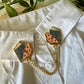 Moth & Book Enamel Collar Pin